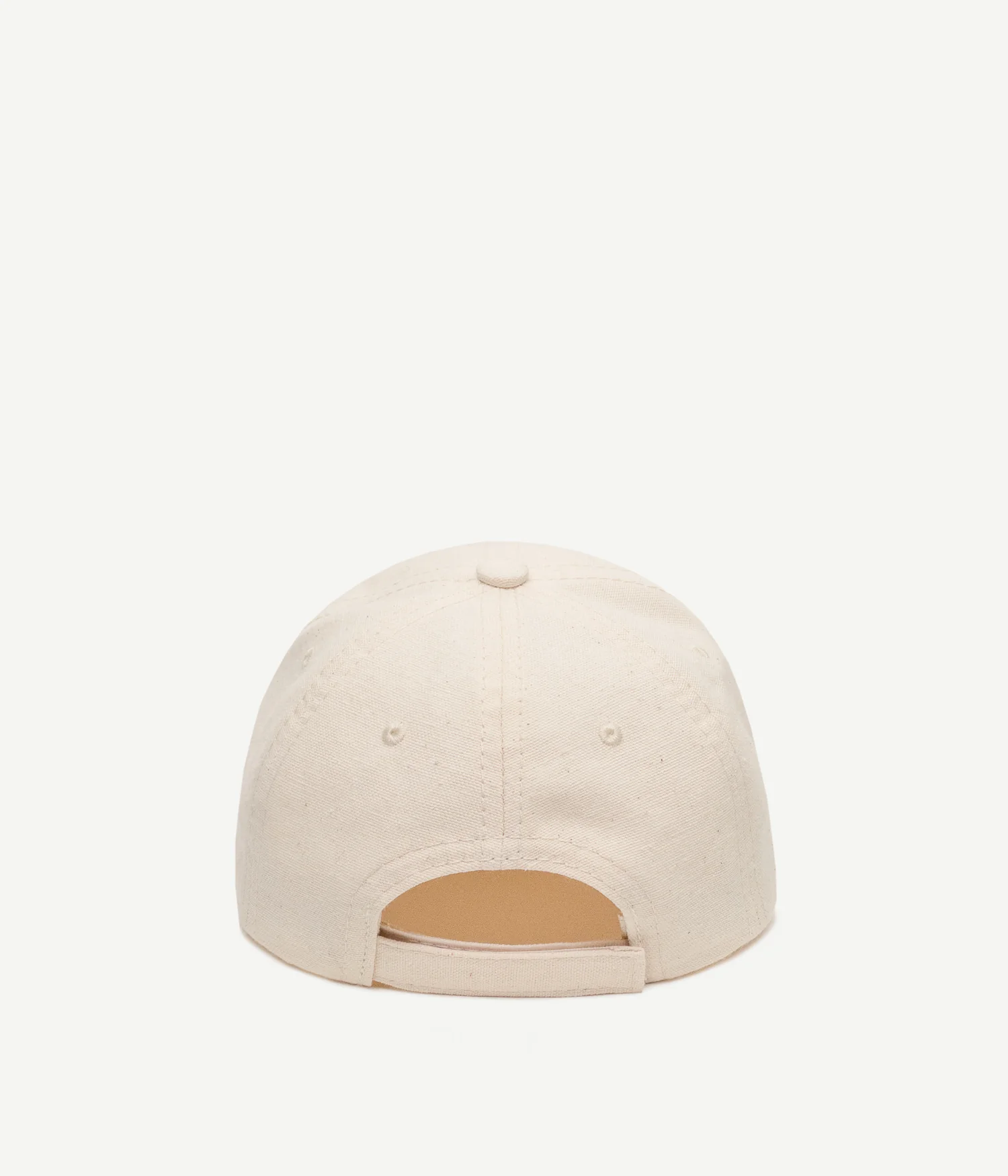 BASEBALL CAP IN BEIGE WITH EMROIDERED MONOGRAM